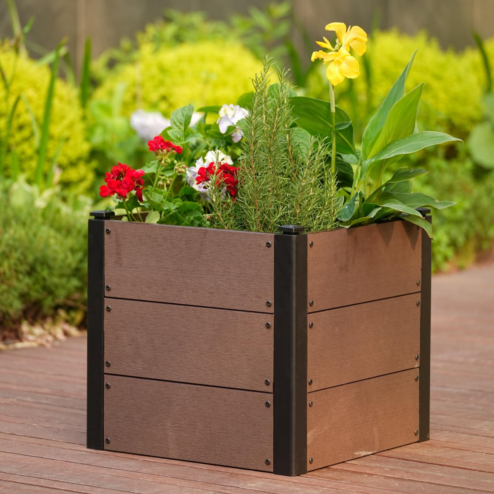 Raised Garden Bed - Elevated Raised Garden Bed with Wheels,