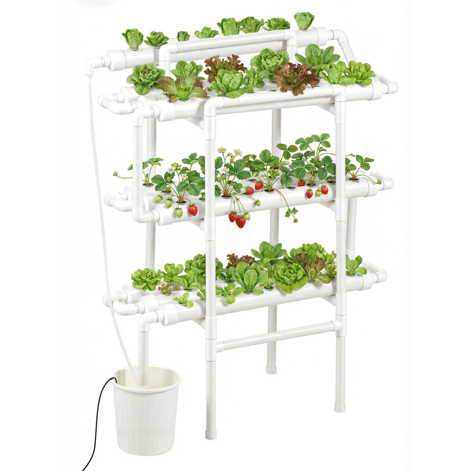 Indoor Herb Garden - 3 Tier 90 Sites Hydroponic Growing