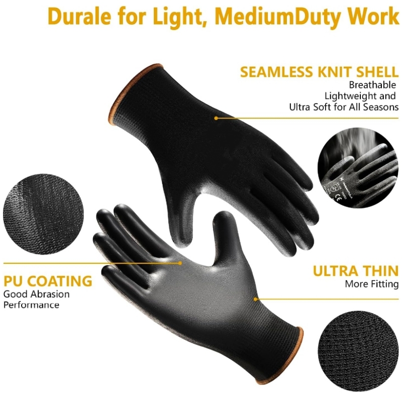 PU Coated Safety Work Gloves N - огляд і ціна Garden Gloves