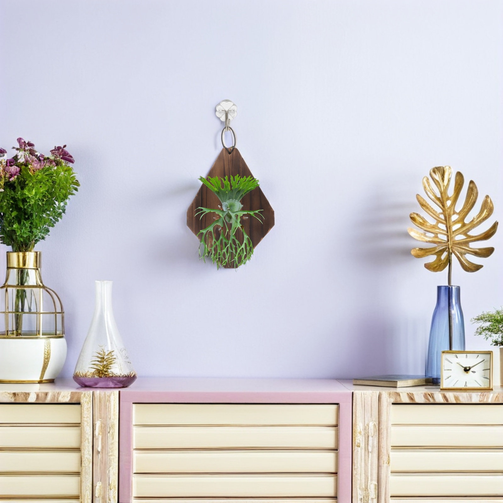 2Pcs Rustic Carbonized Wood Fe - огляд і ціна Vertical Planter