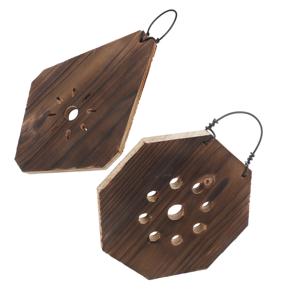 2Pcs Rustic Carbonized Wood Fe - огляд і ціна Vertical Planter