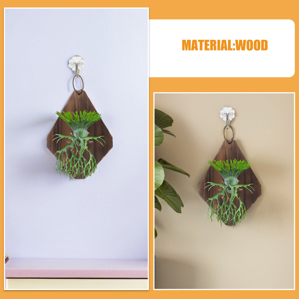 2Pcs Rustic Carbonized Wood Fe - огляд і ціна Vertical Planter